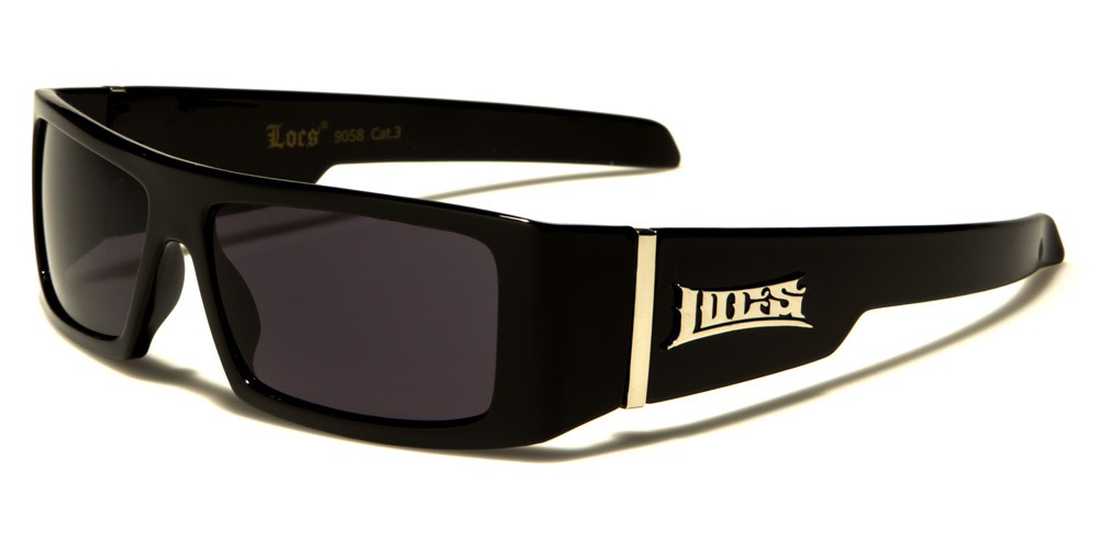 Locs Rectangle Men's Bulk Sunglasses LOC9058-BK