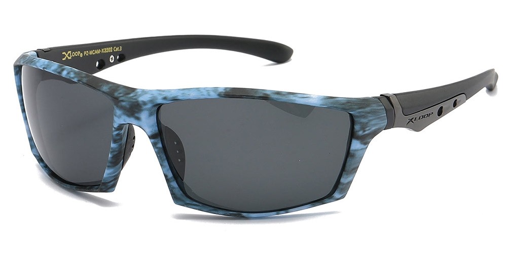 X-Loop Camo Print Polarized Bulk Sunglasses PZ-MCAM-X3202