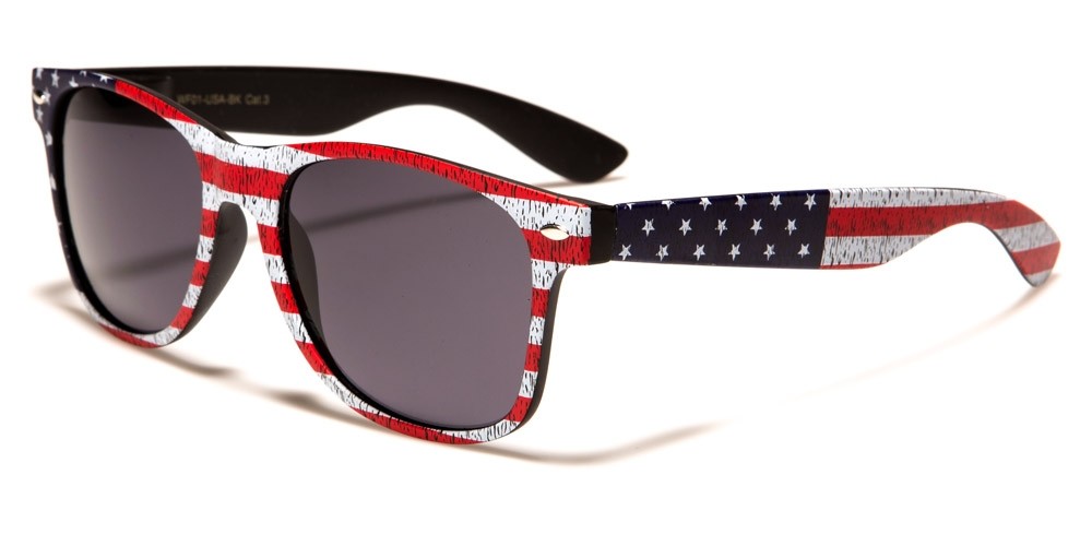 Classic USA Flag Unisex Sunglasses - WF01-USA-BK